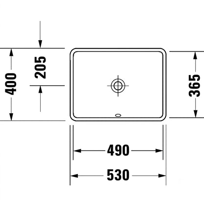 Duravit Starck 3 Undercounter Wash Basin 0305490000