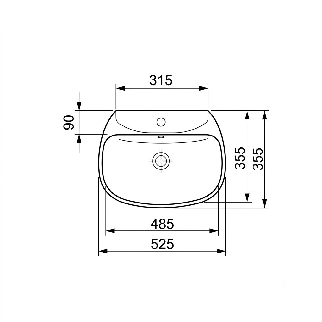Duravit Vero Undercounter Wash Basin 0330480000