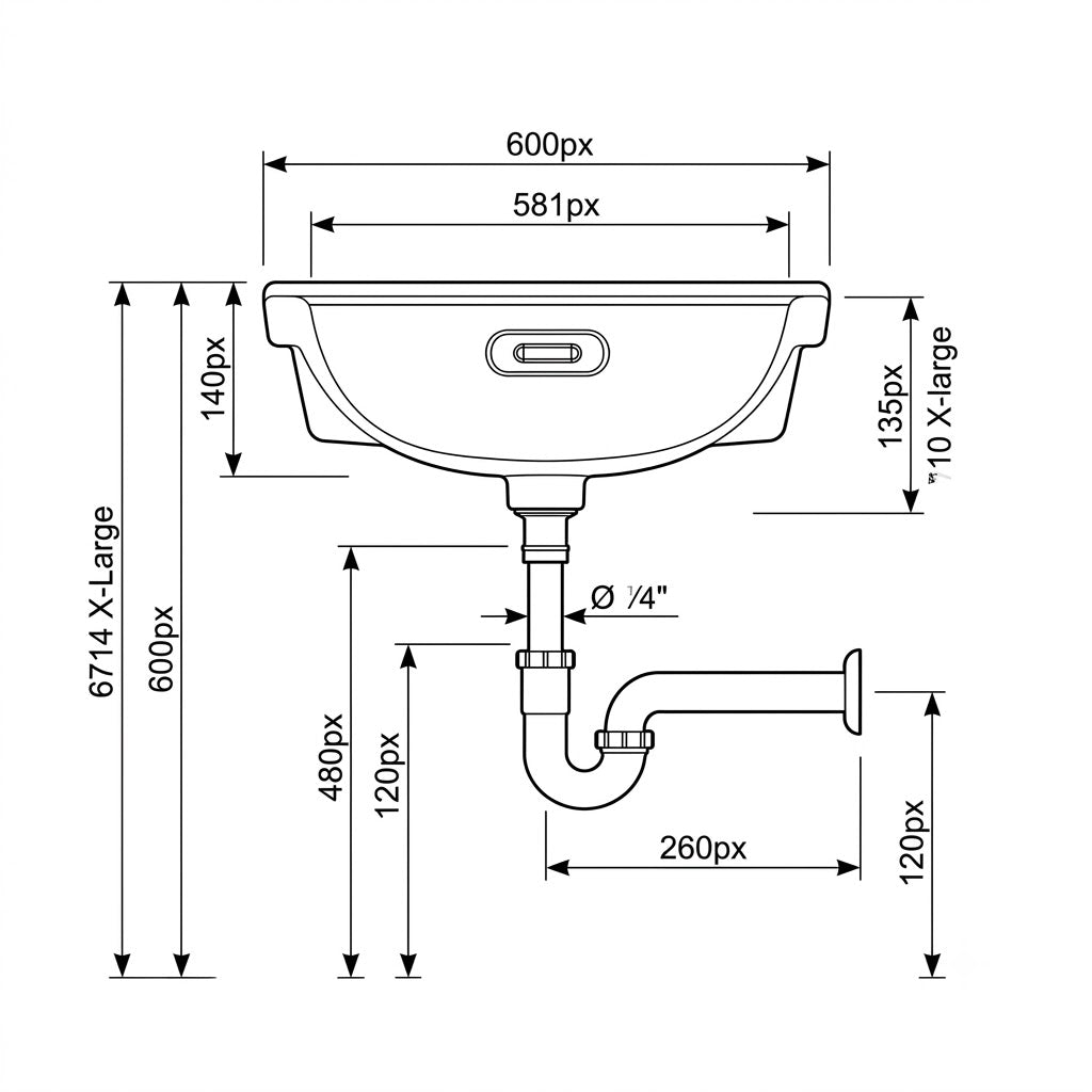 Duravit Vero Undercounter Wash Basin 0330480000