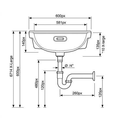 Duravit Vero Undercounter Wash Basin 0330480000
