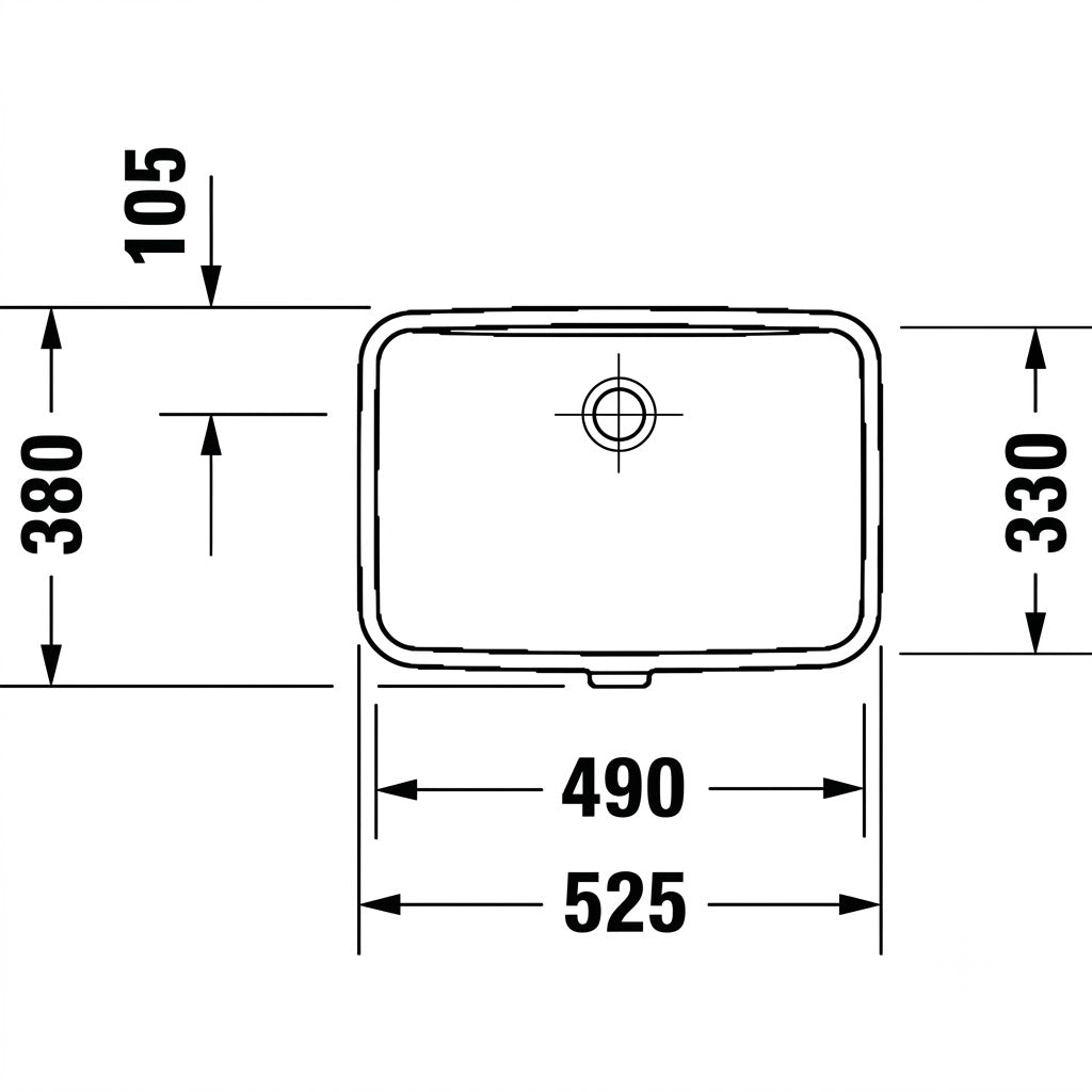 Duravit No.1 Undercounter Wash Basin 03954900282