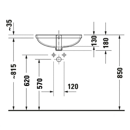 Duravit No.1 Undercounter Wash Basin 03954900282