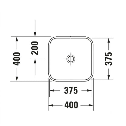 Duravit Happy D.2 Plus Countertop Wash Basin 2359400000