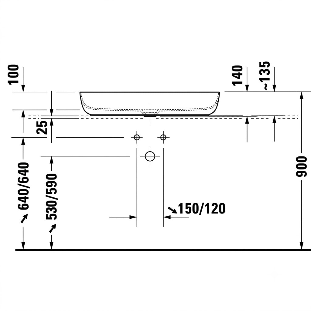 Duravit Luv Countertop Wash Basin 0379800000