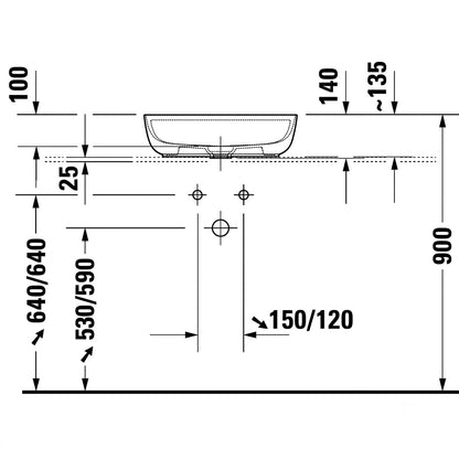 Duravit Luv Countertop Wash Basin 0380500000