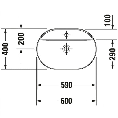 Duravit Luv Above Counter Wash Basin 0380600000