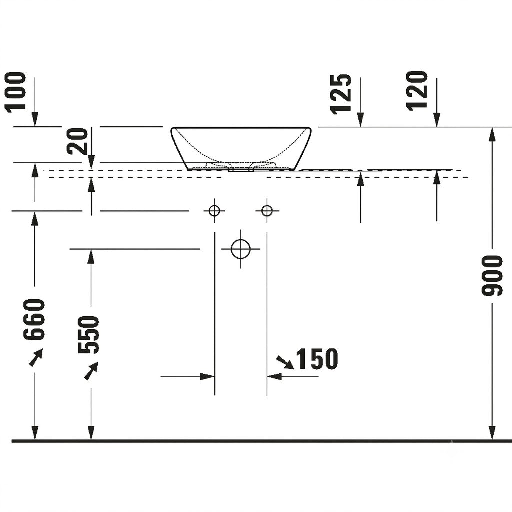 Duravit D-Neo Above Counter Wash Basin 2371400070