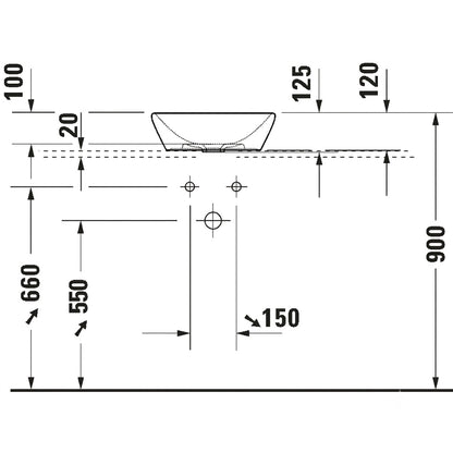 Duravit D-Neo Above Counter Wash Basin 2371400070