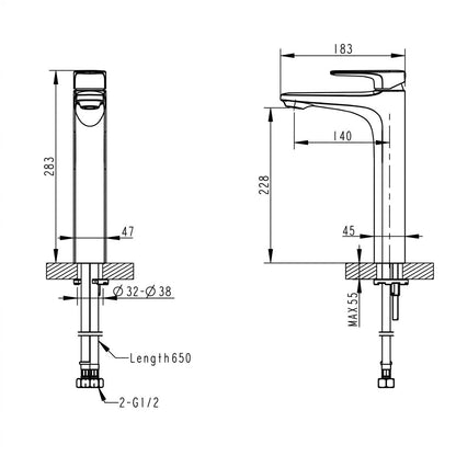Bravat Source Single Lever Basin Mixer F1173218CP-A