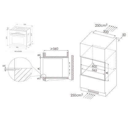 Franke Oven Built-in Onyx FBO6200BX