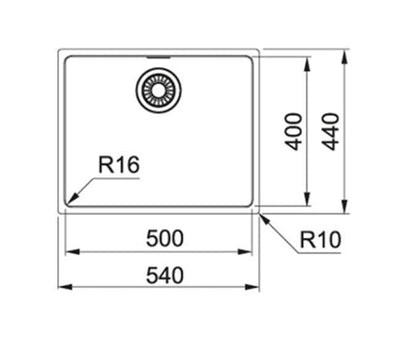 Franke Sink Single Bowl Felix FEX 110-50