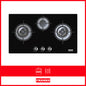 Franke Gas Hob Onyx Triple Burner Glass Black LPG FHG8316