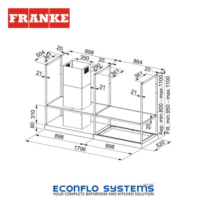 [PRE-ORDER] Franke MyTHos T-Shelf Hood