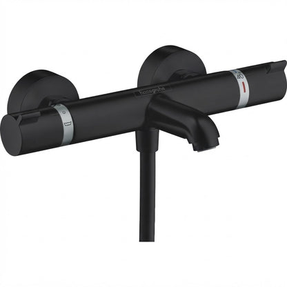 Hansgrohe Ecostat Thermostat Comfort Exposed Bath Mixer Matt Black 13114670