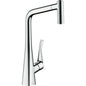 Hansgrohe Metris M71 320 Single Lever Kitchen Mixer with Pull-Out 2jet Spray Chrome 14780000 / 14820000