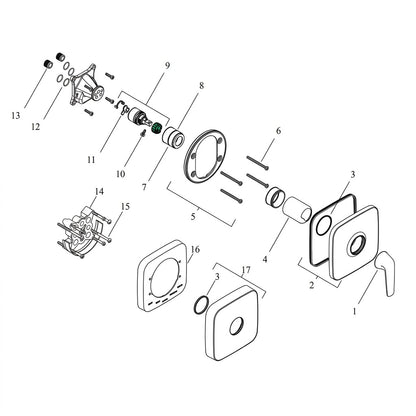 Axor Bouroullec Concealed Shower Mixer Chrome 19621000