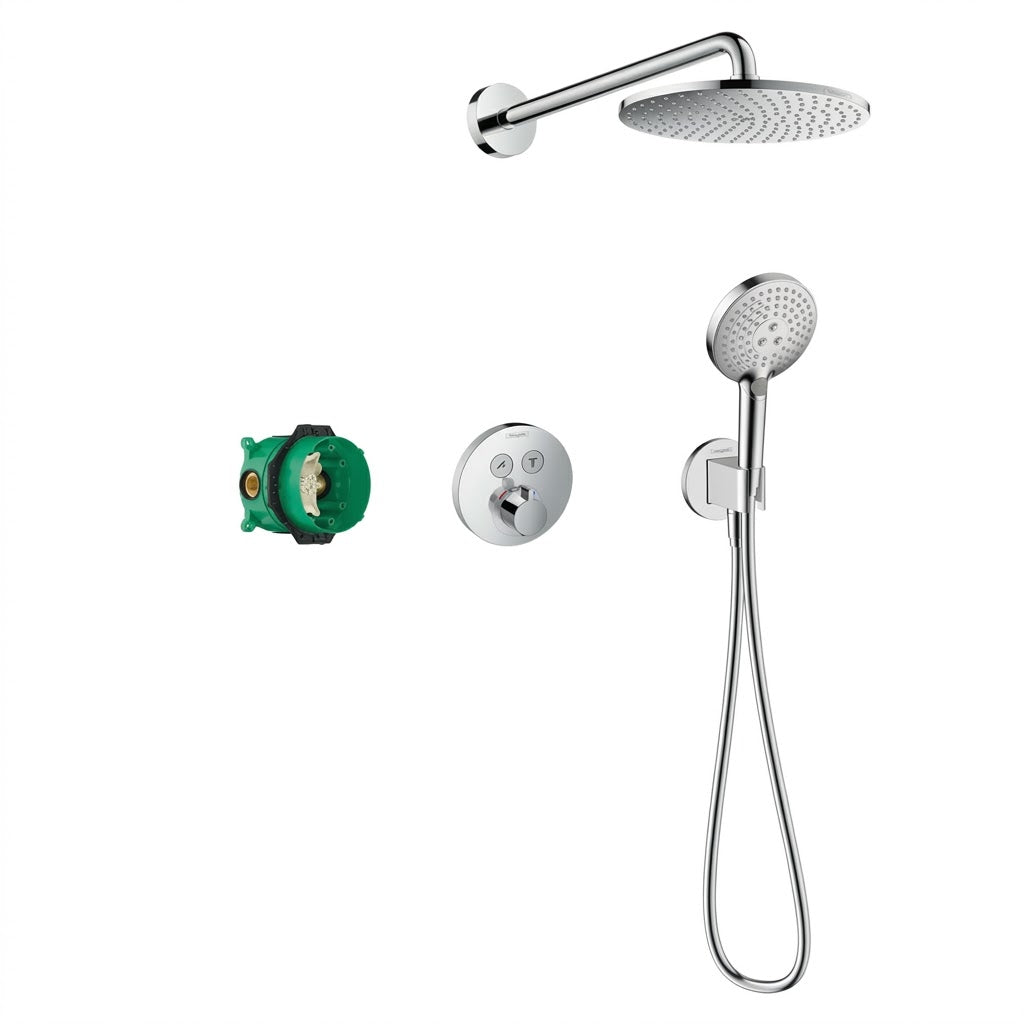 Hansgrohe Raindance S 240 1jet PowderRain Shower System with ShowerSelect S Chrome 27951000