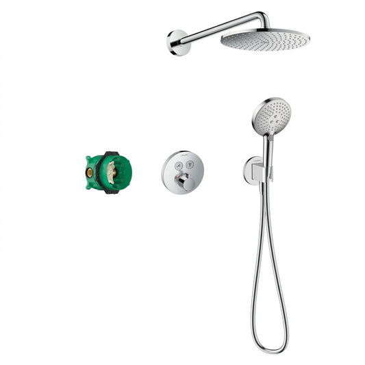 Hansgrohe Raindance S 240 1jet PowderRain Shower System with ShowerSelect S Chrome 27951000