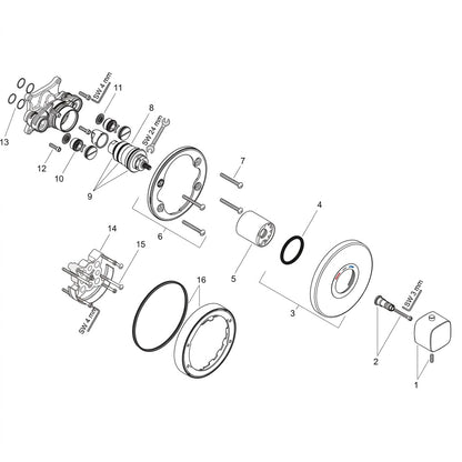 Hansgrohe Metris Ecostat E HighFlow Thermostatic Mixer 31571000