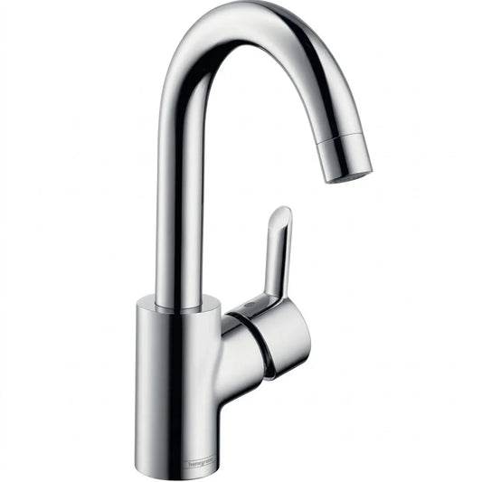 Hansgrohe Focus S Single Lever Basin Mixer with 360° Swivel Spout Chrome 31710009