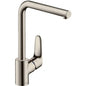 Hansgrohe Focus Single Lever Kitchen Mixer with Swivel Spout Stainless Steel Optic 31827800 / 31817800