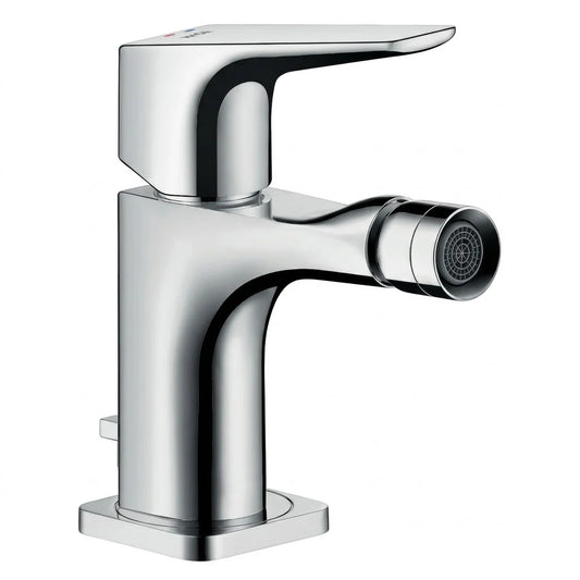 Axor Citterio E Single Lever Bidet Mixer with Lever Handle and Pop-Up Waste Chrome 36121000