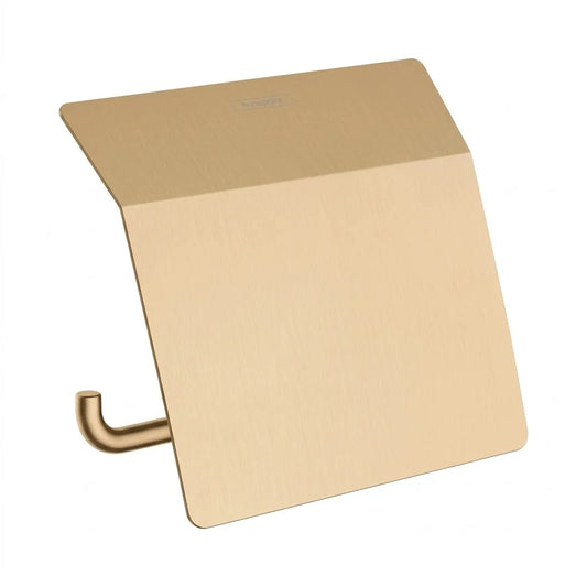 Hansgrohe AddStoris Q Toilet Paper Holder with Cover Brushed Bronze 41753140