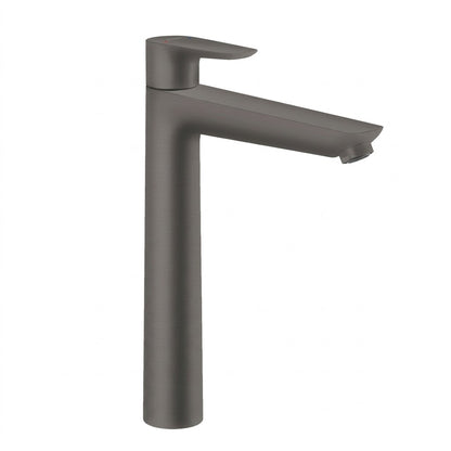 Hansgrohe Talis E 240 Single Lever Basin Mixer with Pop-Up Waste Brushed Black Chrome 71778349 / 71716340