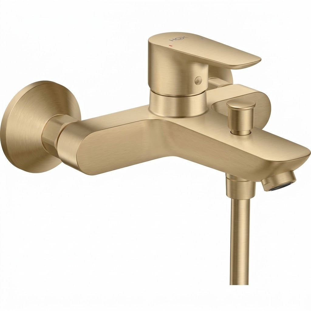 Hansgrohe Talis E Single Lever Exposed Bath Mixer Brushed Bronze 71780149 / 71740140