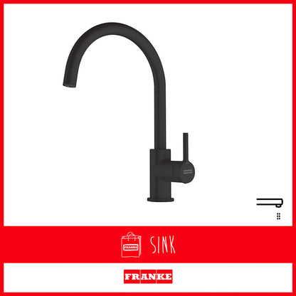 Franke Tap Lina Swivel Spout G Onyx