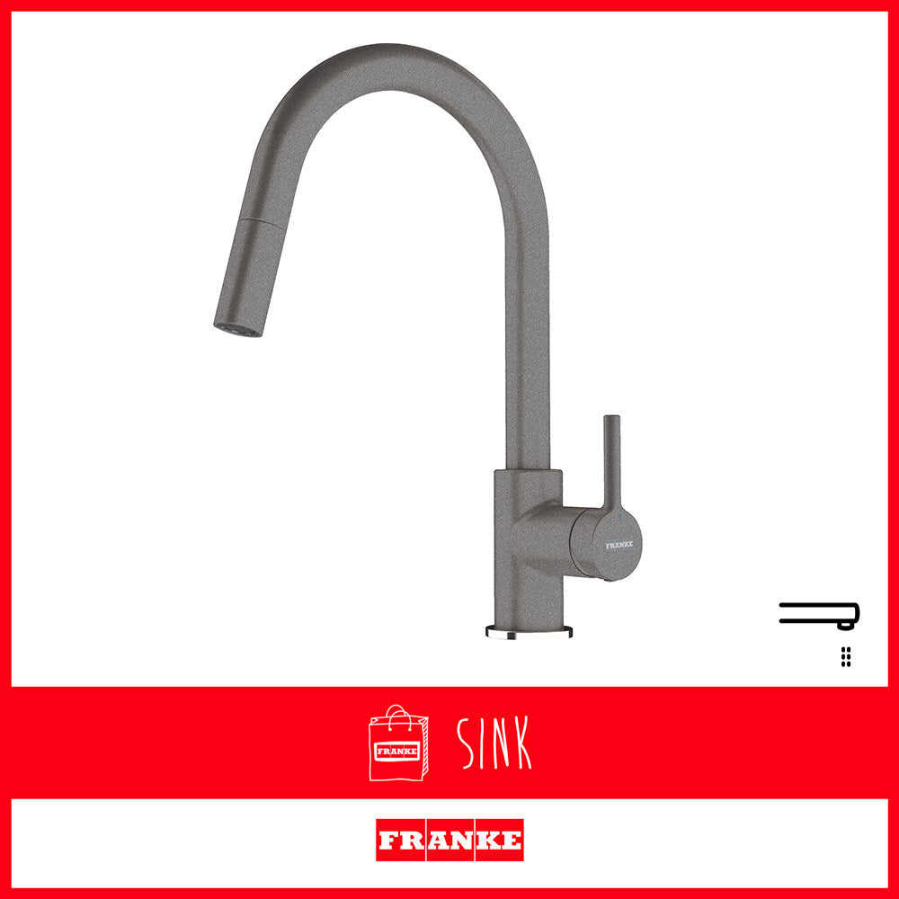 Franke Tap Lina Swivel Spout G Stone Grey