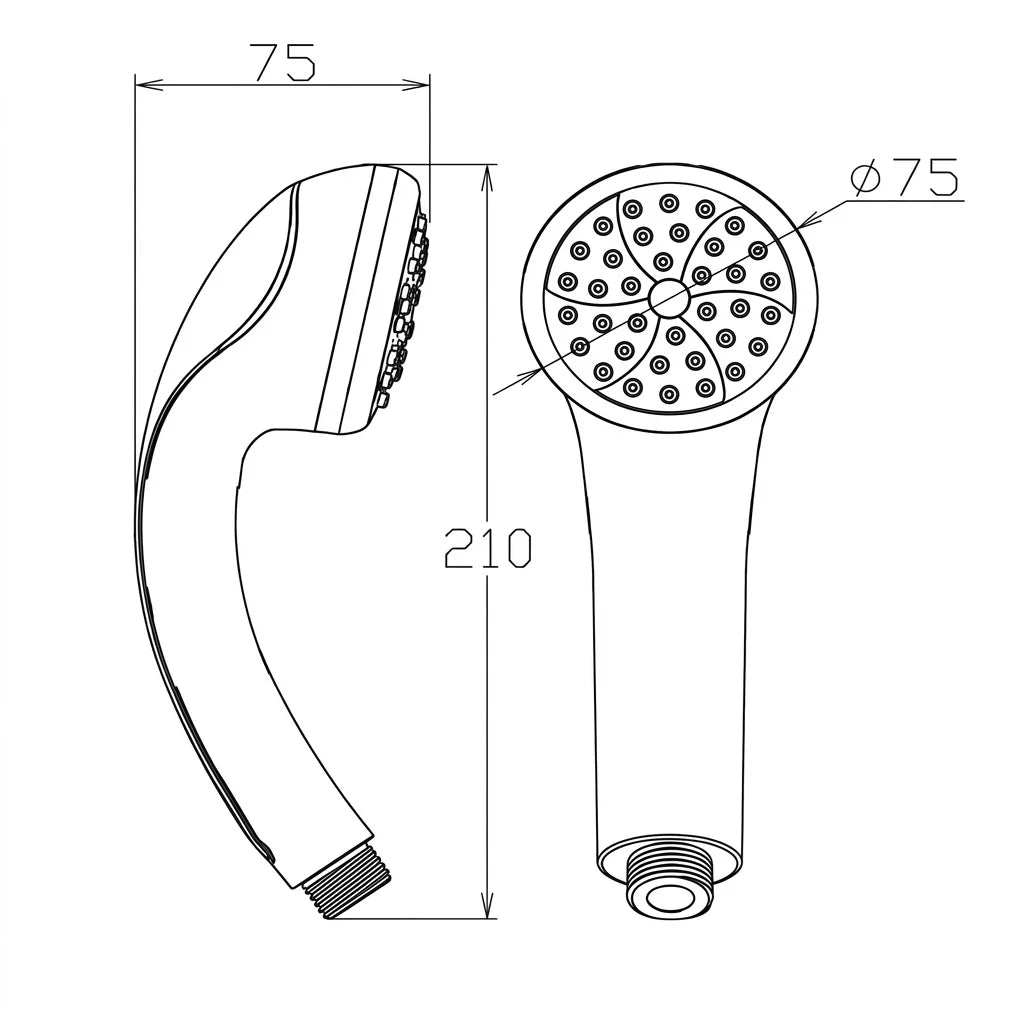 Inspirione Normale Hand Shower Head Only XJL-2960 (B11863)