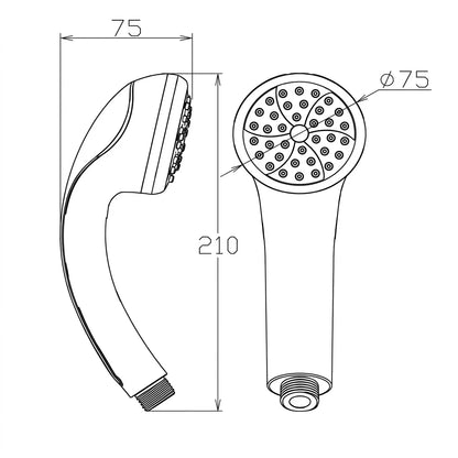 Inspirione Normale Hand Shower Head Only XJL-2960 (B11863)