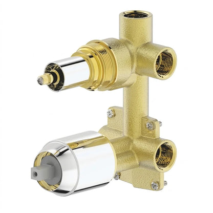 Bravat Phillis Single Lever 3-Way Concealed Mixer with Twist Diverter P69195C-ENG + D969CP