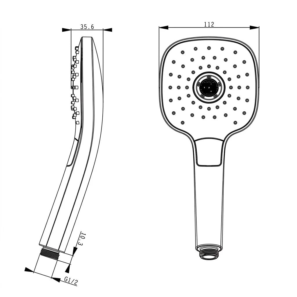 Bravat 3-Function Shower Head Only P70262CP-ENG