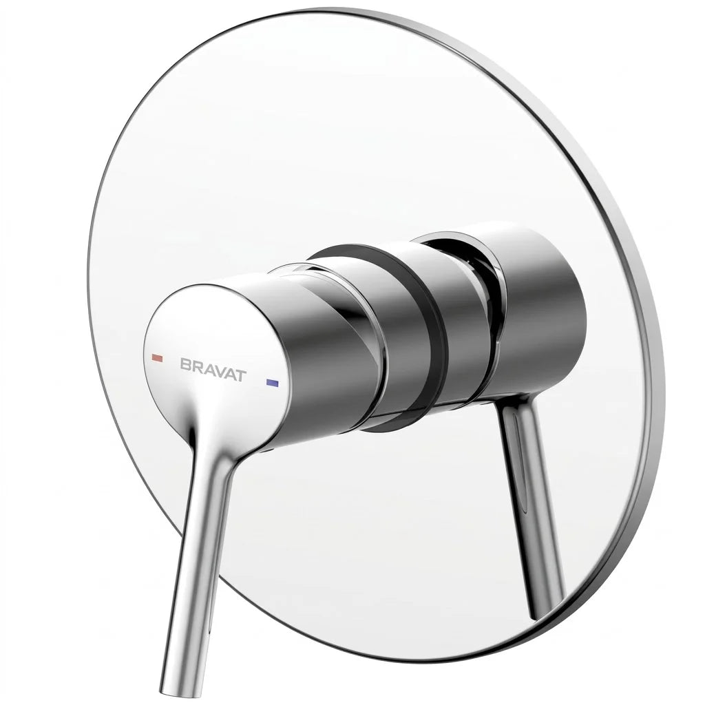 Bravat Affability Single Lever Shower Mixer for Concealed Installation PB8172217CP + D999CP