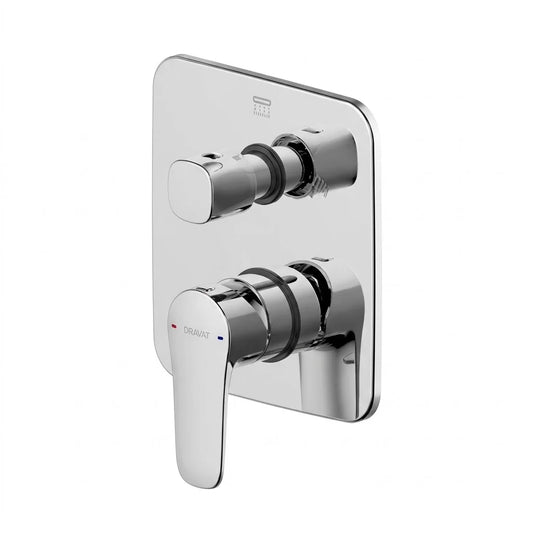 Bravat Source 3-Way Concealed Shower Mixer PB8173218CP-3-ENG + D969CP-A