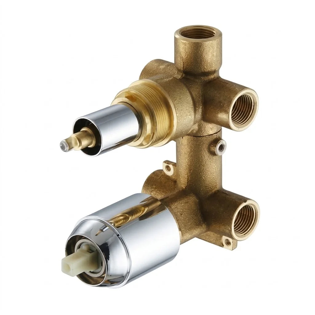 Bravat Source 3-Way Concealed Shower Mixer PB8173218CP-3-ENG + D969CP-A