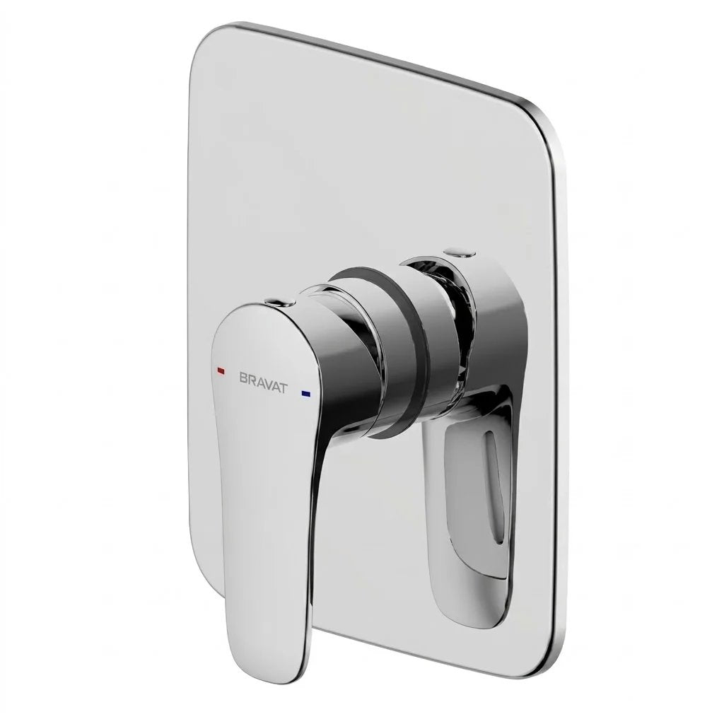 Bravat Source 1-Way Built-in Shower Mixer PB8173218CP-ENG + D999CP