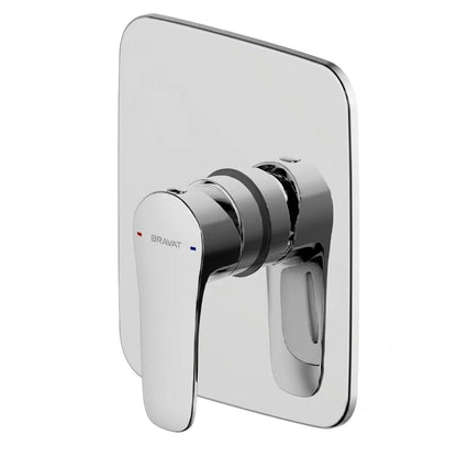 Bravat Source 1-Way Built-in Shower Mixer PB8173218CP-ENG + D999CP