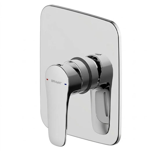 Bravat Source 1-Way Built-in Shower Mixer PB8173218CP-ENG + D999CP