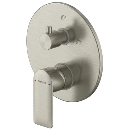 Bravat Eddie 3-Way Built-In Shower Mixer with Diverter PB8369402AP-3-ENG + D969BW