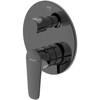 Bravat Eddie 1-Way Single Lever Built-In Shower Mixer PB8369402BW-ENG + D999BW