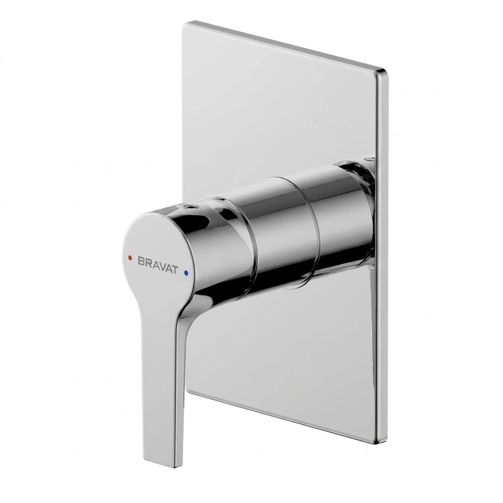 Bravat Prolate Built-in Bath & Shower Mixer Body Set PB85179C-A-ENG + D999CP