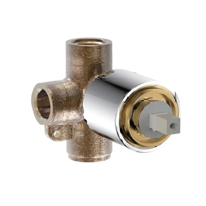 Bravat Phillis Single Lever 1-Way Concealed Mixer Trim Set PB856101CP-ENG + D999CP