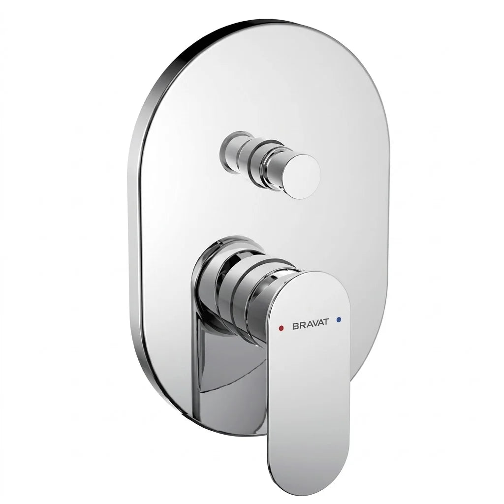 Bravat Gina Single Lever 2-Way Concealed Mixer PB865104CP-2 + D9100CP