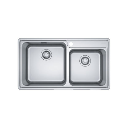 Franke Bell Kitchen Sink Stainless Steel Double Bowl BCX 620-42/35