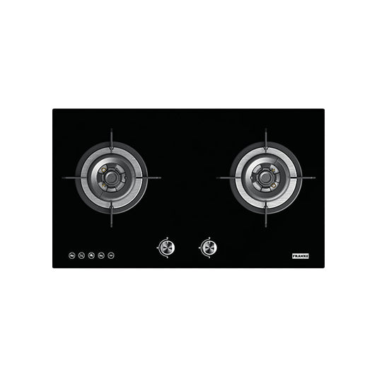 Franke Onyx Gas Hob 2-Burner Glass Black