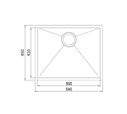 Franke Sink Single Bowl Planar PZX 110-50