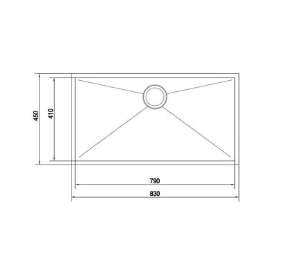 Franke Sink Single Bowl Planar PZX 110-79